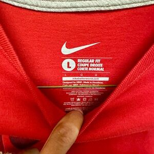 Nike Red Regular Fit Tee